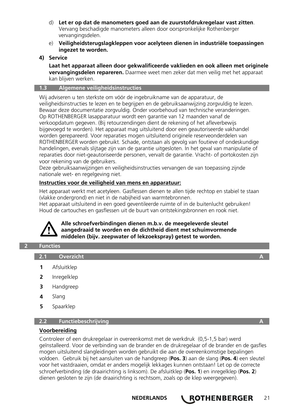 ROTHENBERGER AIRAC Hartlötset User Manual | Page 23 / 56