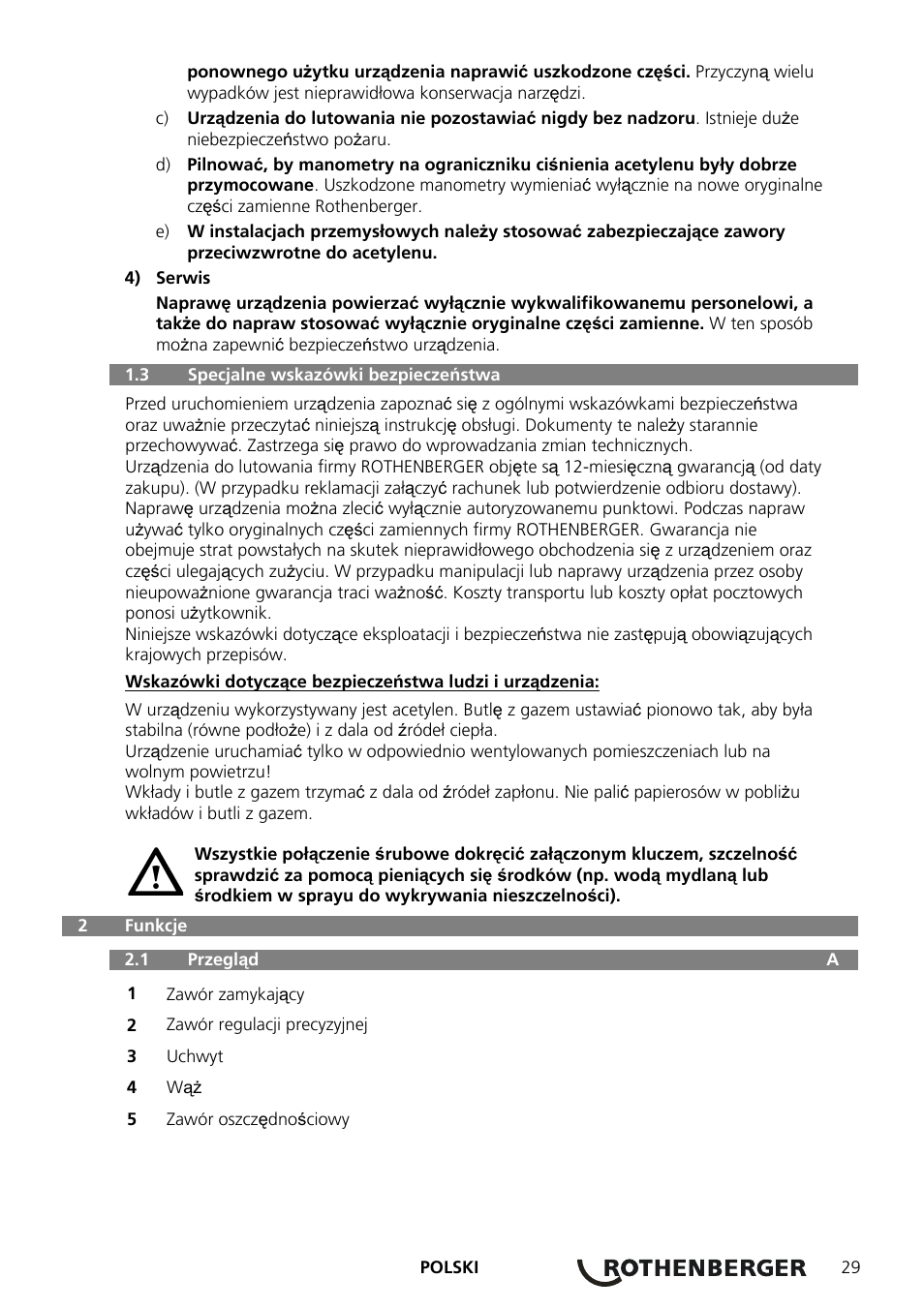 ROTHENBERGER AIRAC Hartlötset User Manual | Page 31 / 56