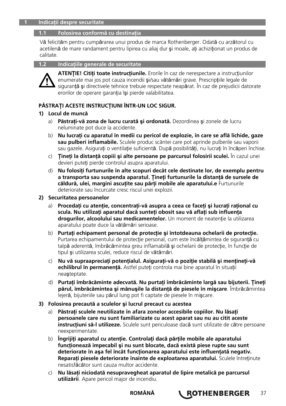 ROTHENBERGER AIRAC Hartlötset User Manual | Page 39 / 56