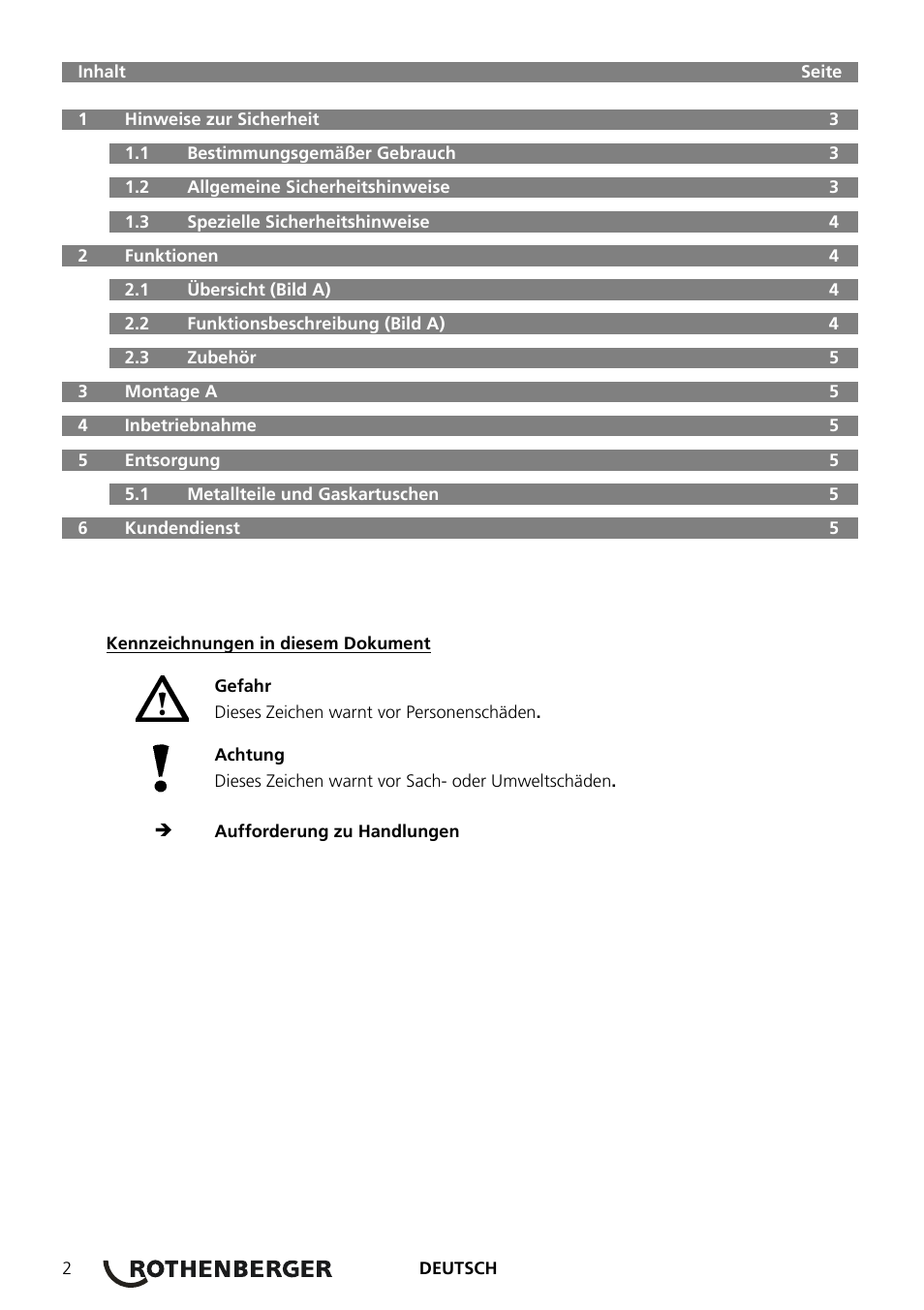 ROTHENBERGER AIRAC Hartlötset User Manual | Page 4 / 56