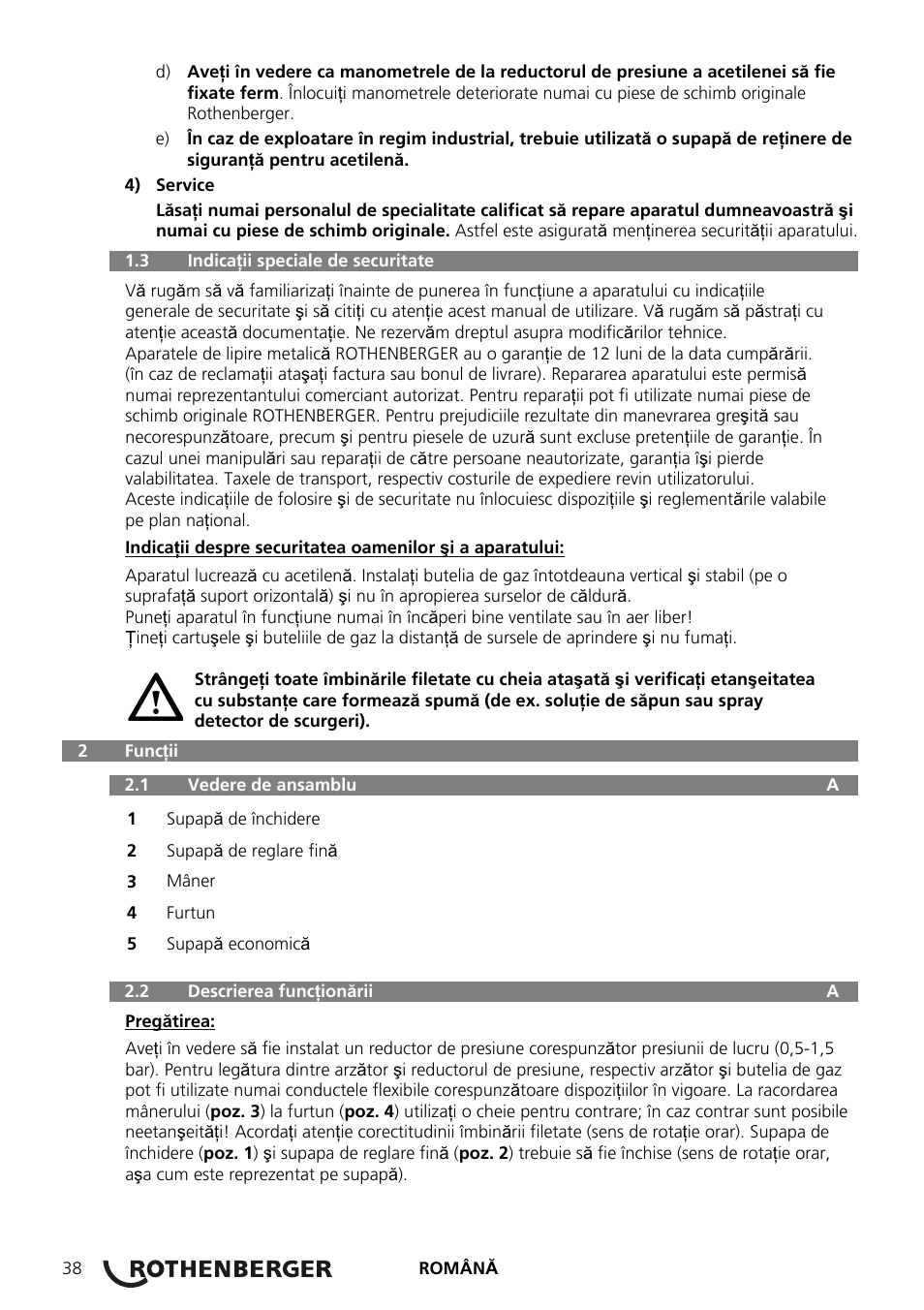 ROTHENBERGER AIRAC Hartlötset User Manual | Page 40 / 56