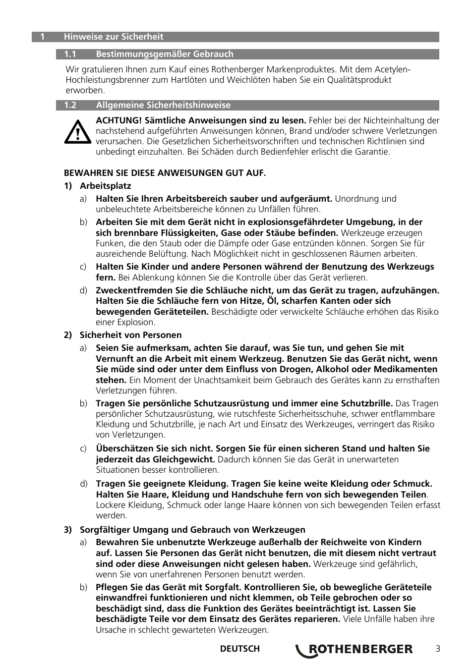 ROTHENBERGER AIRAC Hartlötset User Manual | Page 5 / 56