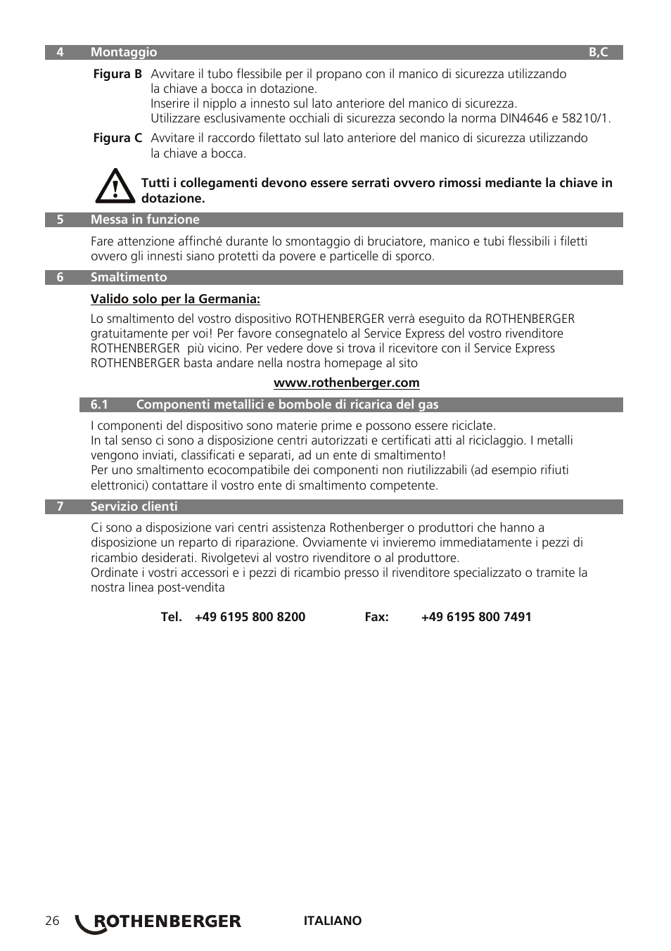 ROTHENBERGER AIRPROP Hartlöt-Set mit Propanregler User Manual | Page 30 / 96