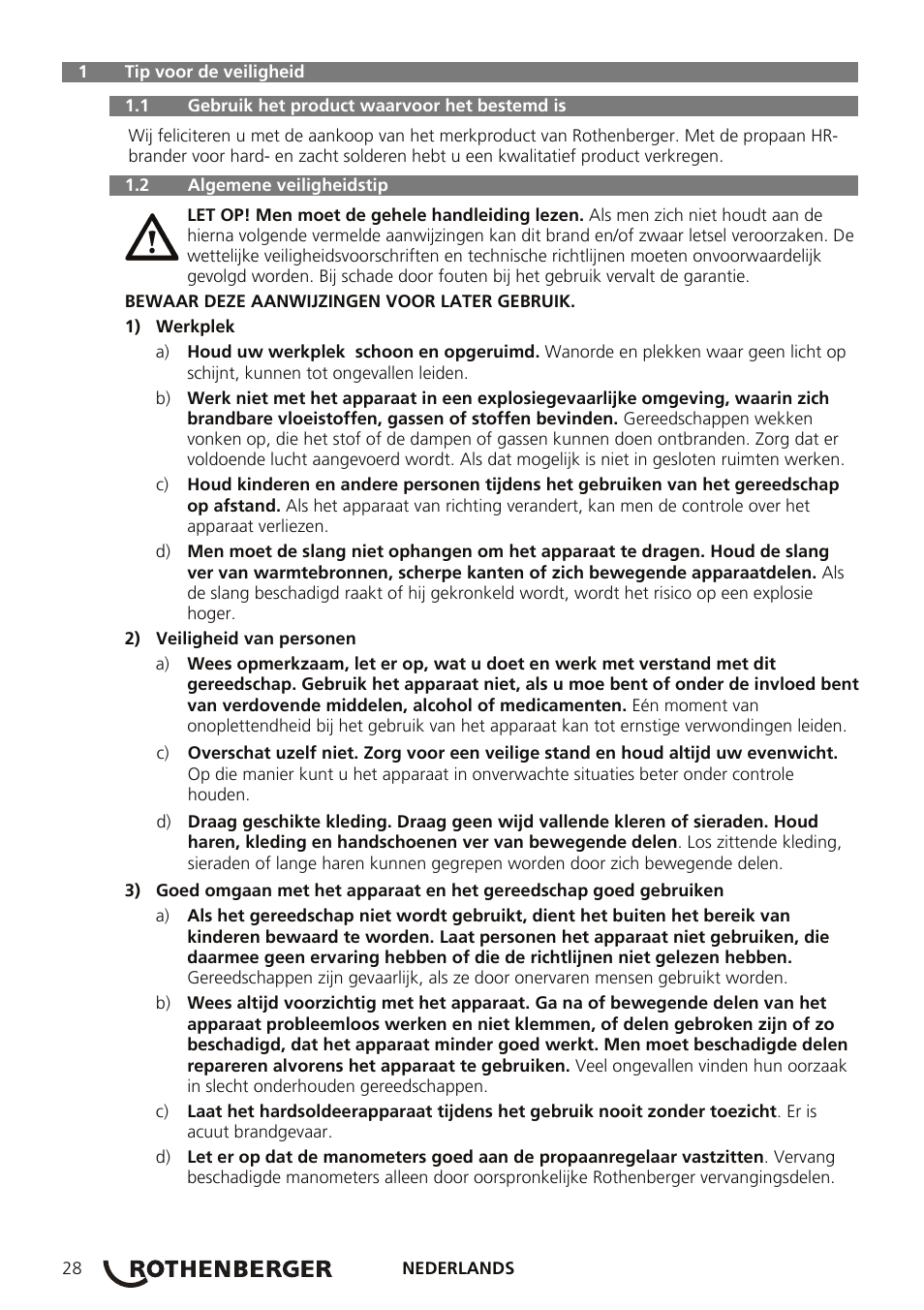 ROTHENBERGER AIRPROP Hartlöt-Set mit Propanregler User Manual | Page 32 / 96