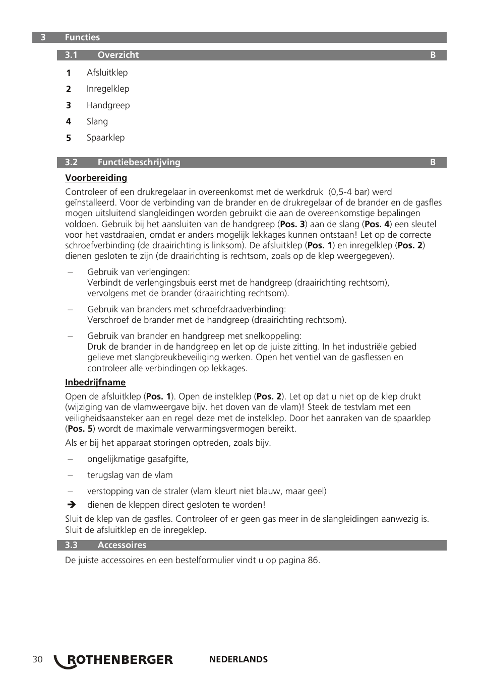ROTHENBERGER AIRPROP Hartlöt-Set mit Propanregler User Manual | Page 34 / 96