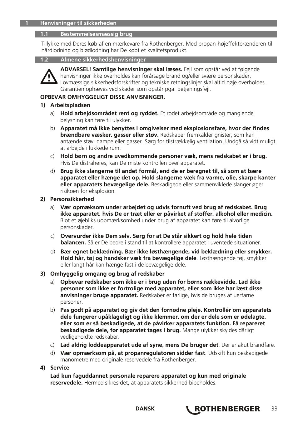 ROTHENBERGER AIRPROP Hartlöt-Set mit Propanregler User Manual | Page 37 / 96