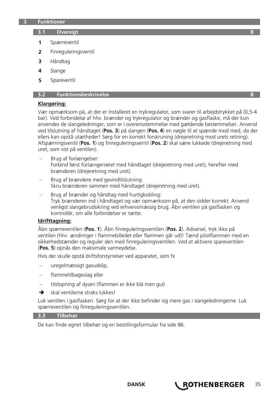 ROTHENBERGER AIRPROP Hartlöt-Set mit Propanregler User Manual | Page 39 / 96