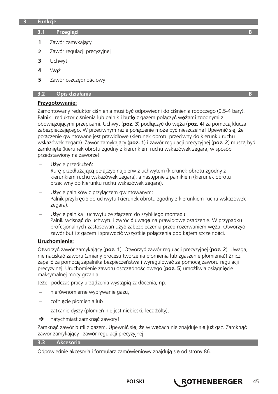 ROTHENBERGER AIRPROP Hartlöt-Set mit Propanregler User Manual | Page 49 / 96