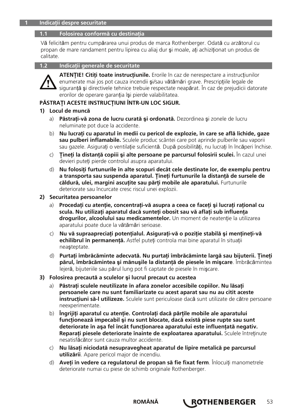 ROTHENBERGER AIRPROP Hartlöt-Set mit Propanregler User Manual | Page 57 / 96