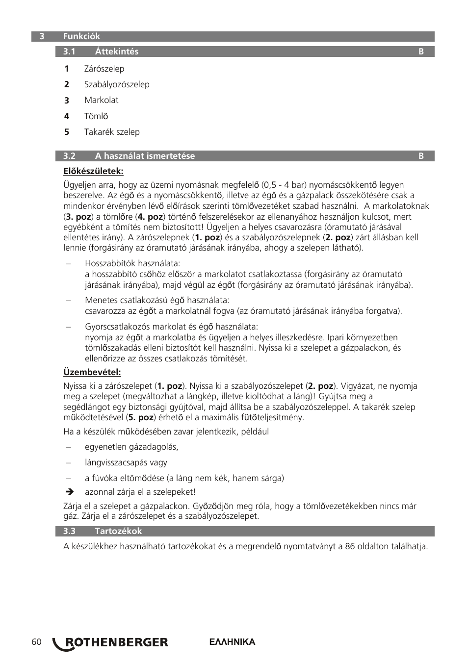 ROTHENBERGER AIRPROP Hartlöt-Set mit Propanregler User Manual | Page 64 / 96