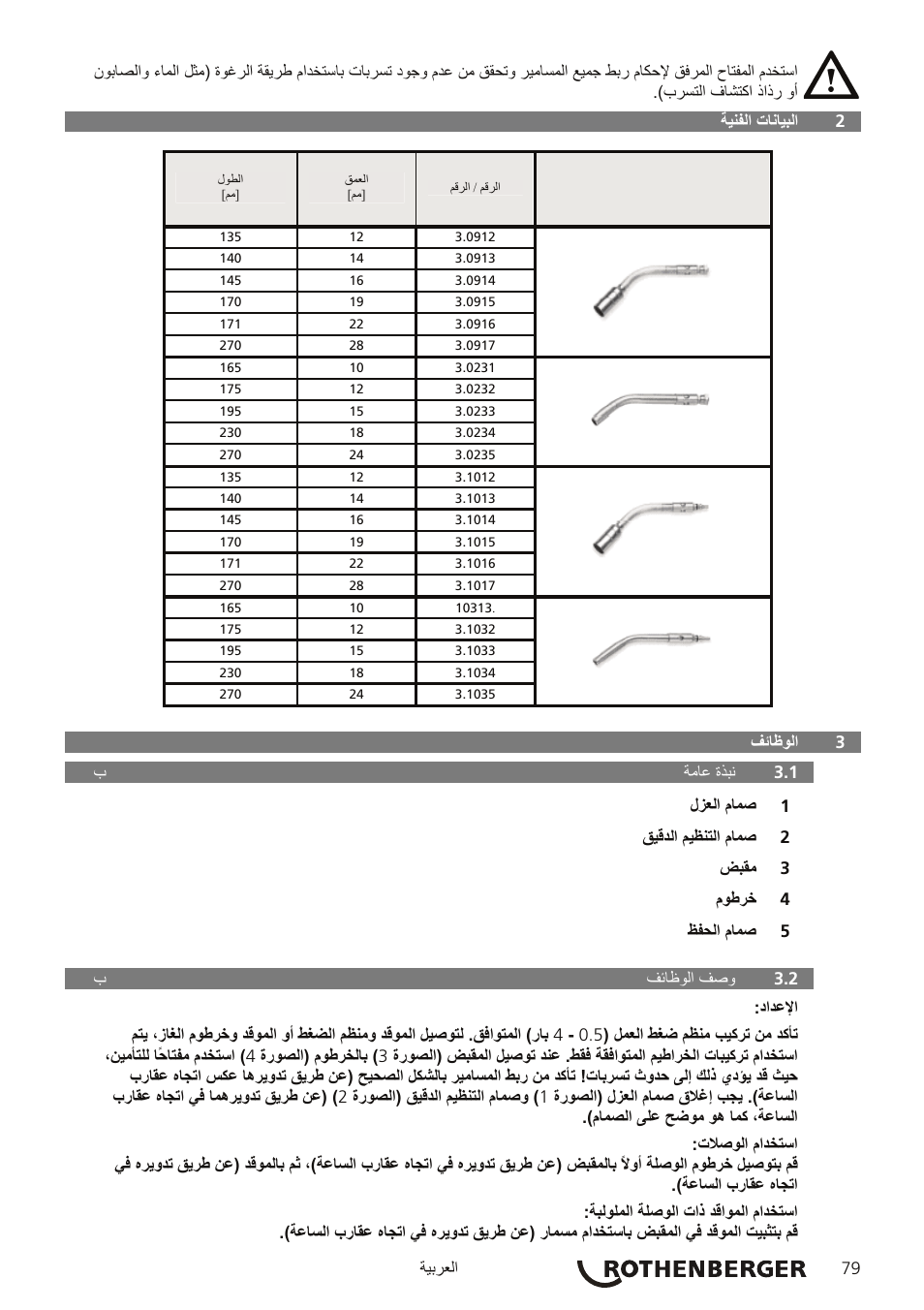 ROTHENBERGER AIRPROP Hartlöt-Set mit Propanregler User Manual | Page 83 / 96