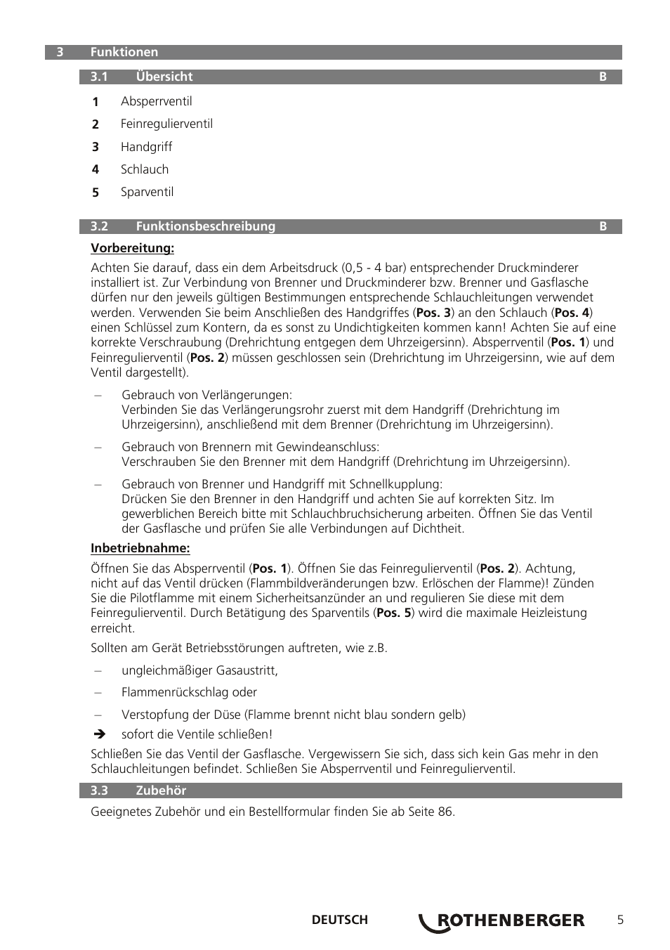ROTHENBERGER AIRPROP Hartlöt-Set mit Propanregler User Manual | Page 9 / 96