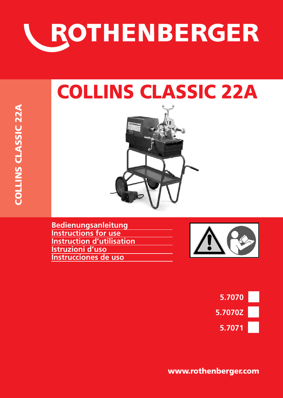 ROTHENBERGER COLLINS CLASSIC 22 A User Manual | 104 pages