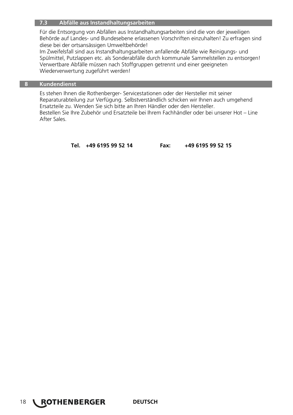 ROTHENBERGER COLLINS CLASSIC 22 A User Manual | Page 20 / 104