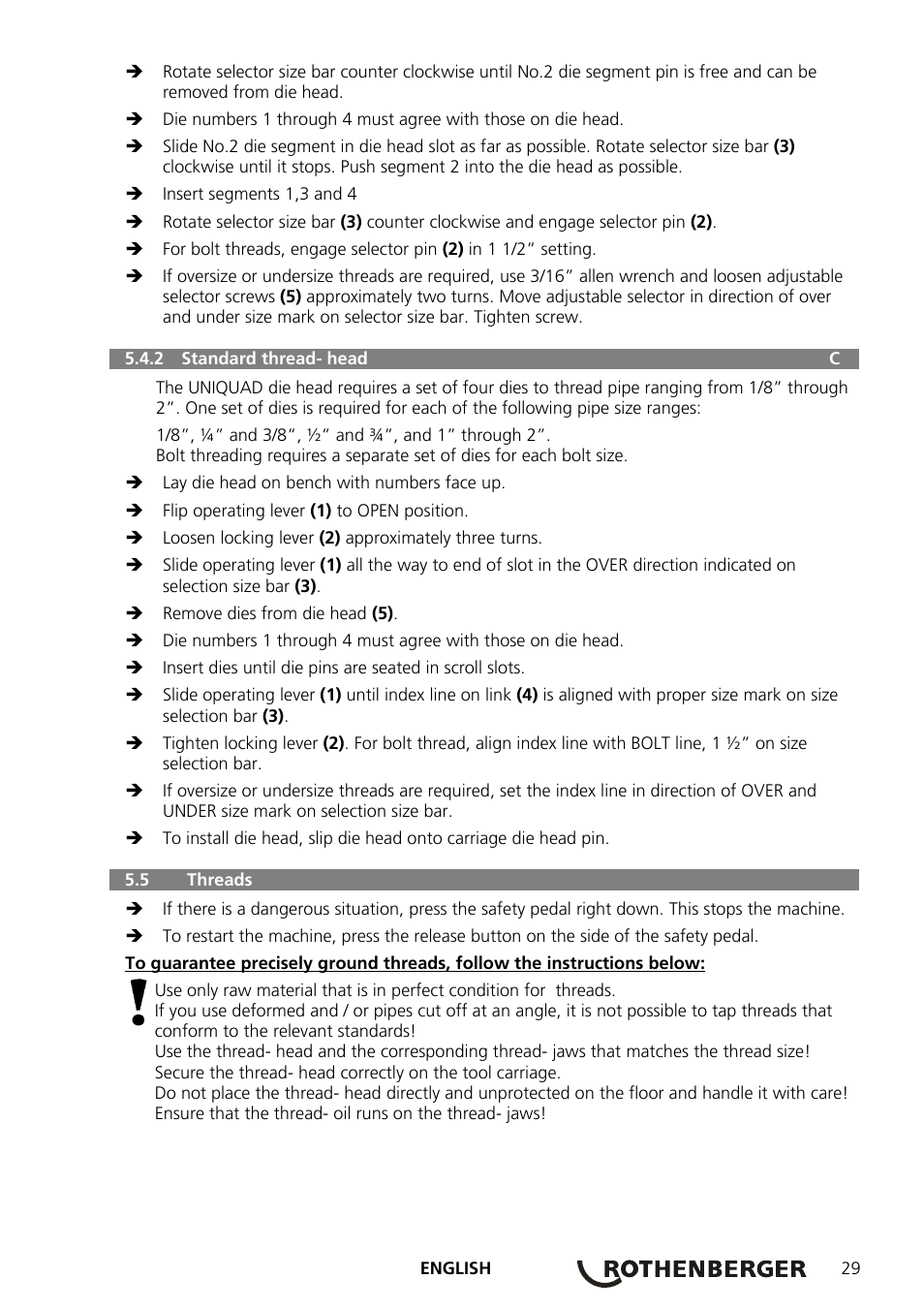 ROTHENBERGER COLLINS CLASSIC 22 A User Manual | Page 31 / 104