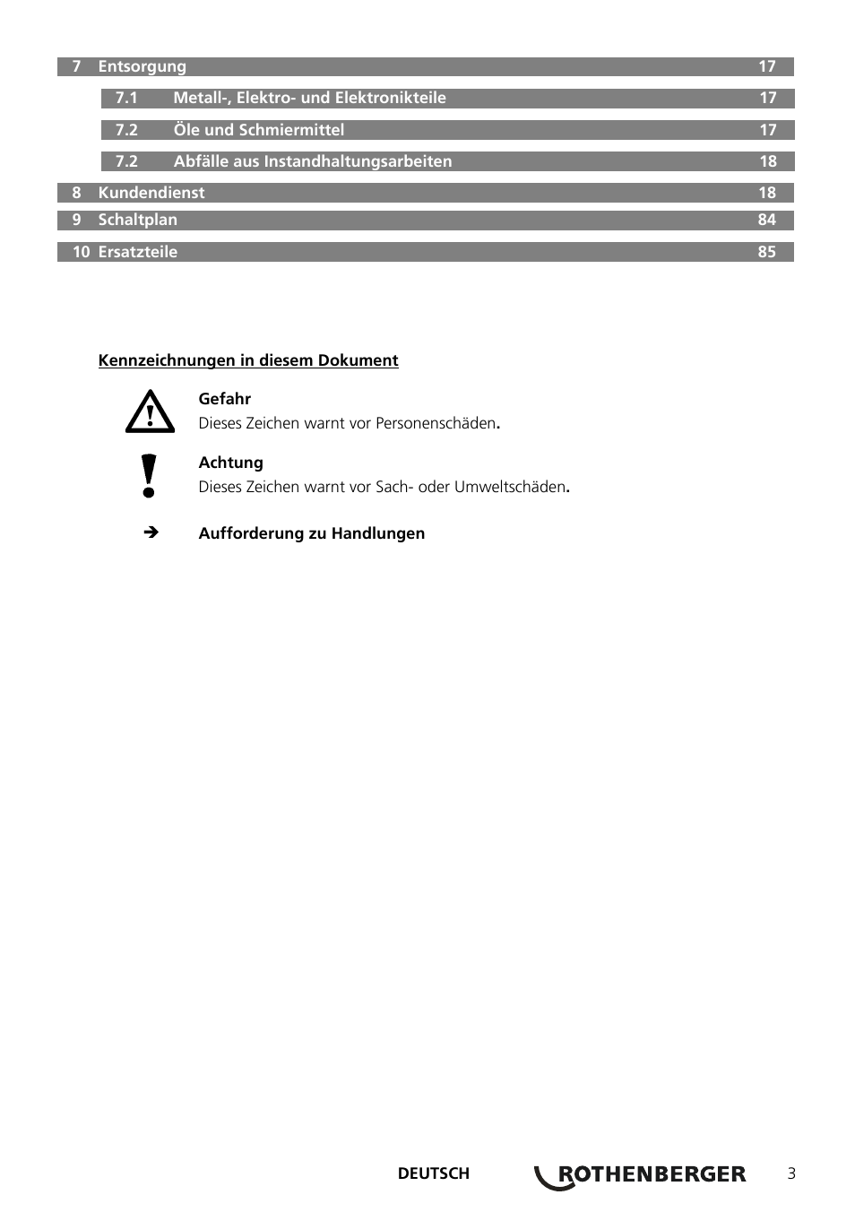 ROTHENBERGER COLLINS CLASSIC 22 A User Manual | Page 5 / 104