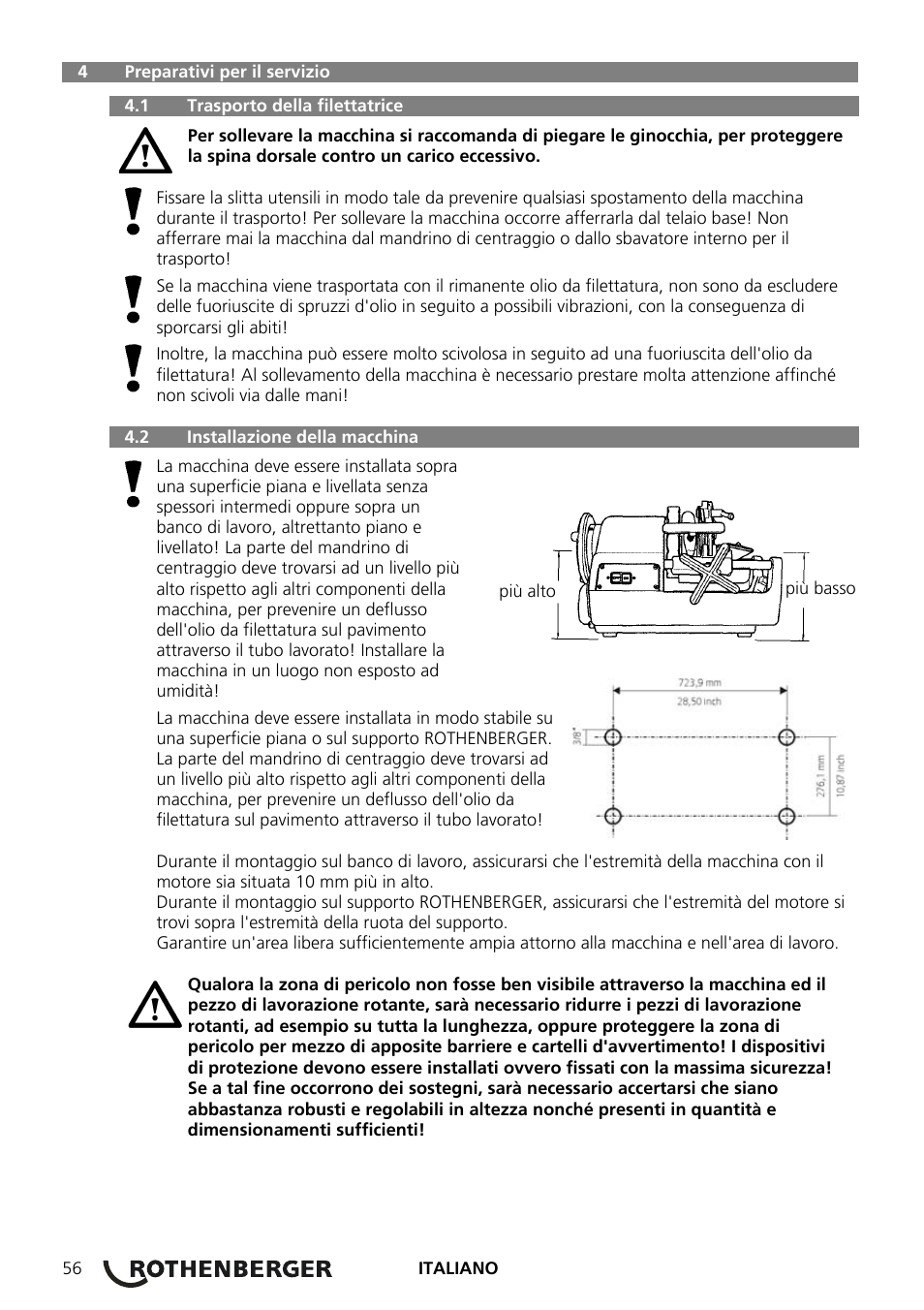 ROTHENBERGER COLLINS CLASSIC 22 A User Manual | Page 58 / 104