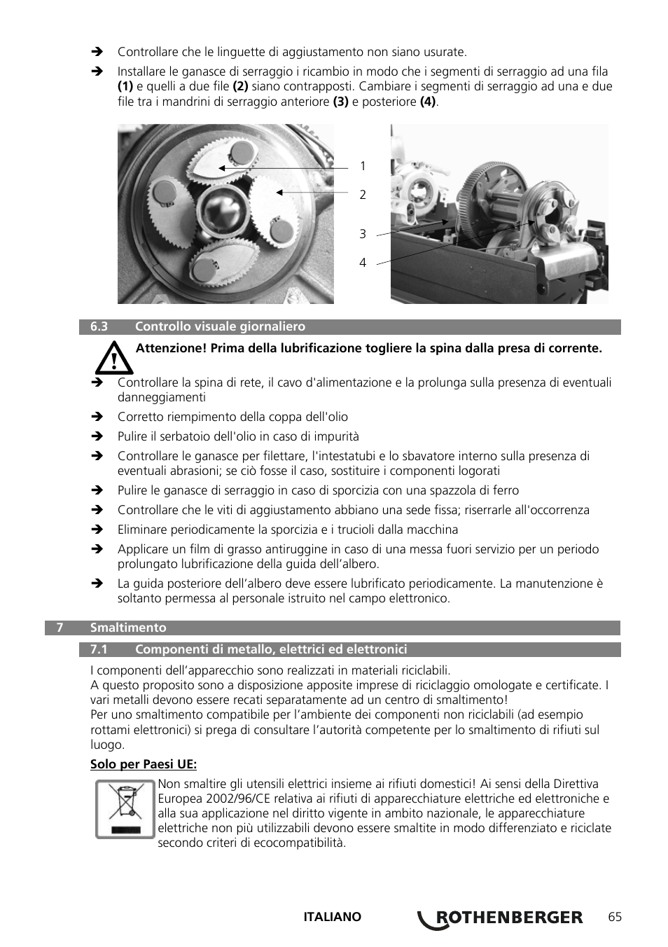 ROTHENBERGER COLLINS CLASSIC 22 A User Manual | Page 67 / 104