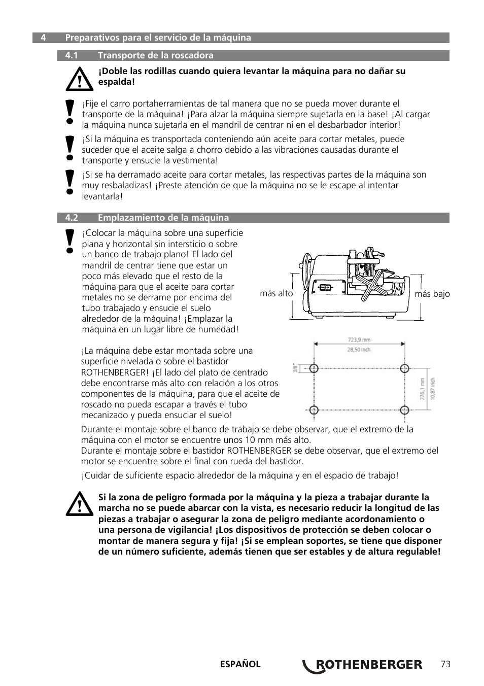 ROTHENBERGER COLLINS CLASSIC 22 A User Manual | Page 75 / 104