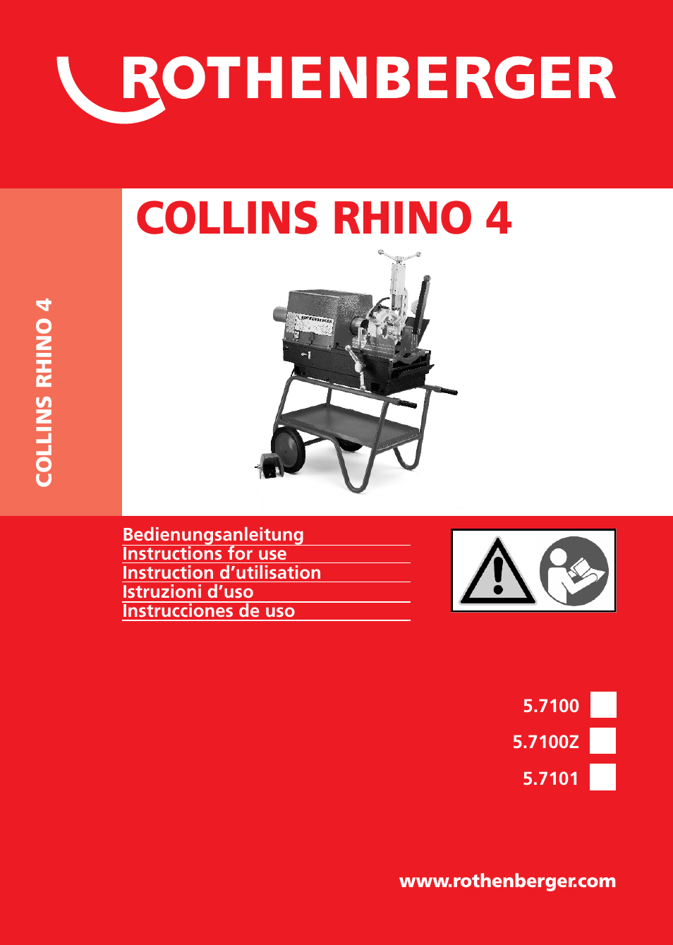 ROTHENBERGER COLLINS RHINO 4 User Manual | 112 pages