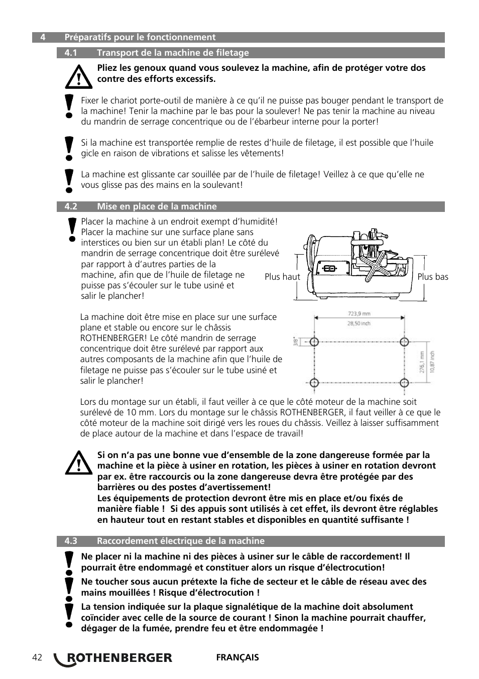 ROTHENBERGER COLLINS RHINO 4 User Manual | Page 44 / 112