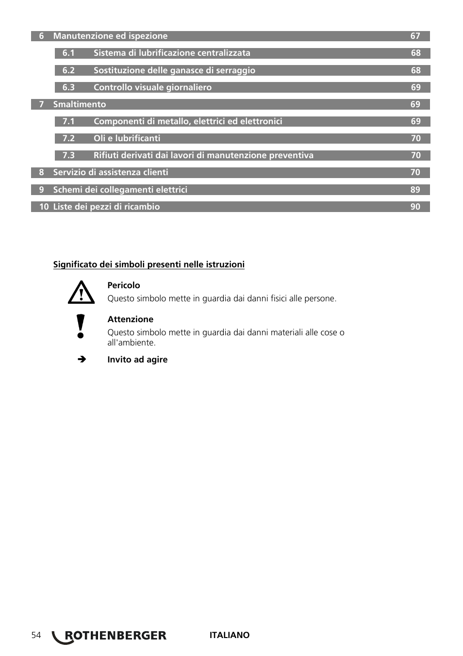 ROTHENBERGER COLLINS RHINO 4 User Manual | Page 56 / 112