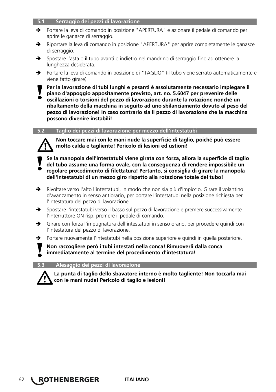 ROTHENBERGER COLLINS RHINO 4 User Manual | Page 64 / 112