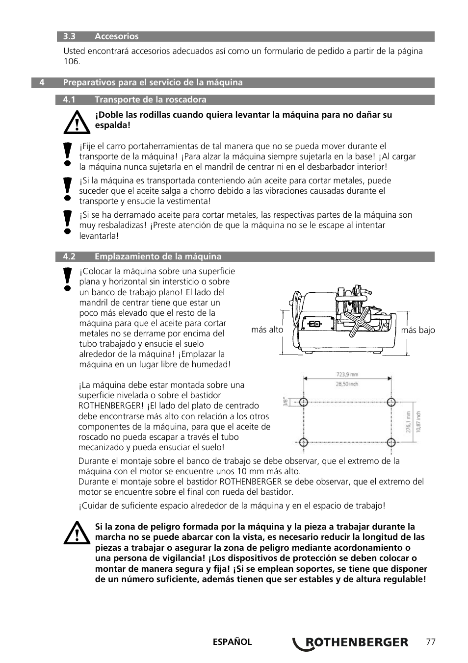 ROTHENBERGER COLLINS RHINO 4 User Manual | Page 79 / 112