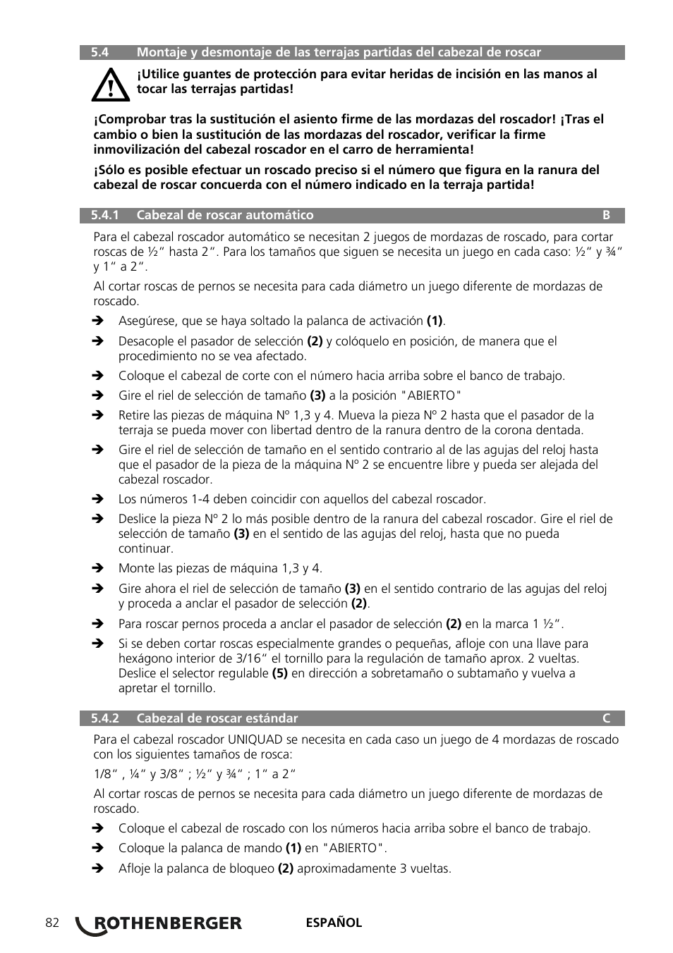 ROTHENBERGER COLLINS RHINO 4 User Manual | Page 84 / 112