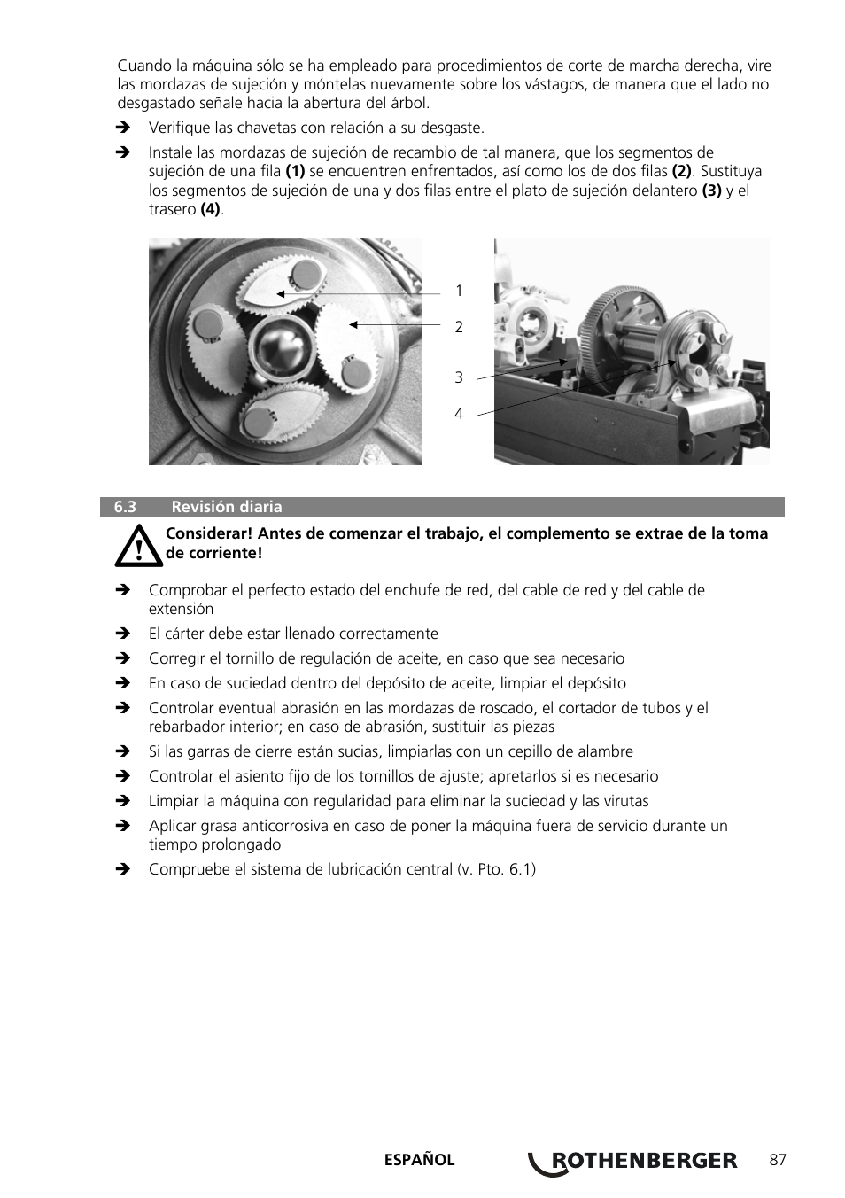 ROTHENBERGER COLLINS RHINO 4 User Manual | Page 89 / 112