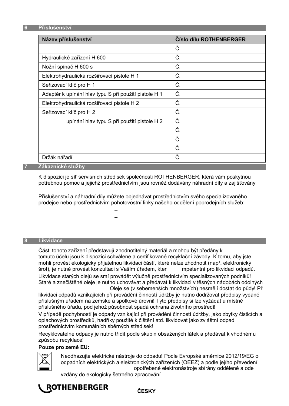 ROTHENBERGER Hydraulik-Expanderanlage H 600 User Manual | Page 58 / 92