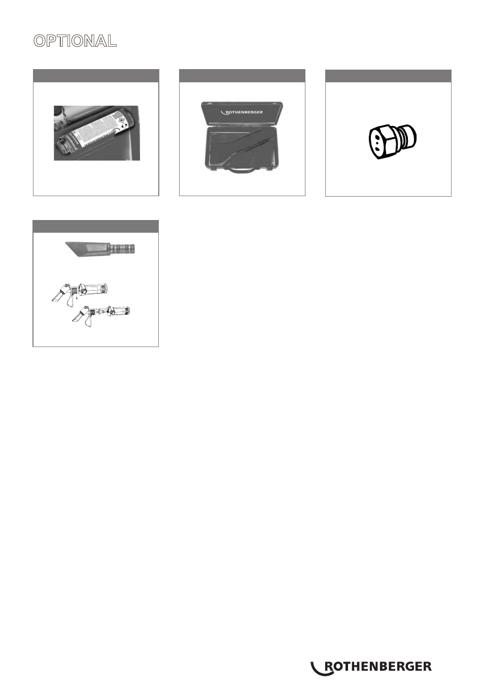 Optional | ROTHENBERGER MULTI MOBILE Set User Manual | Page 39 / 40