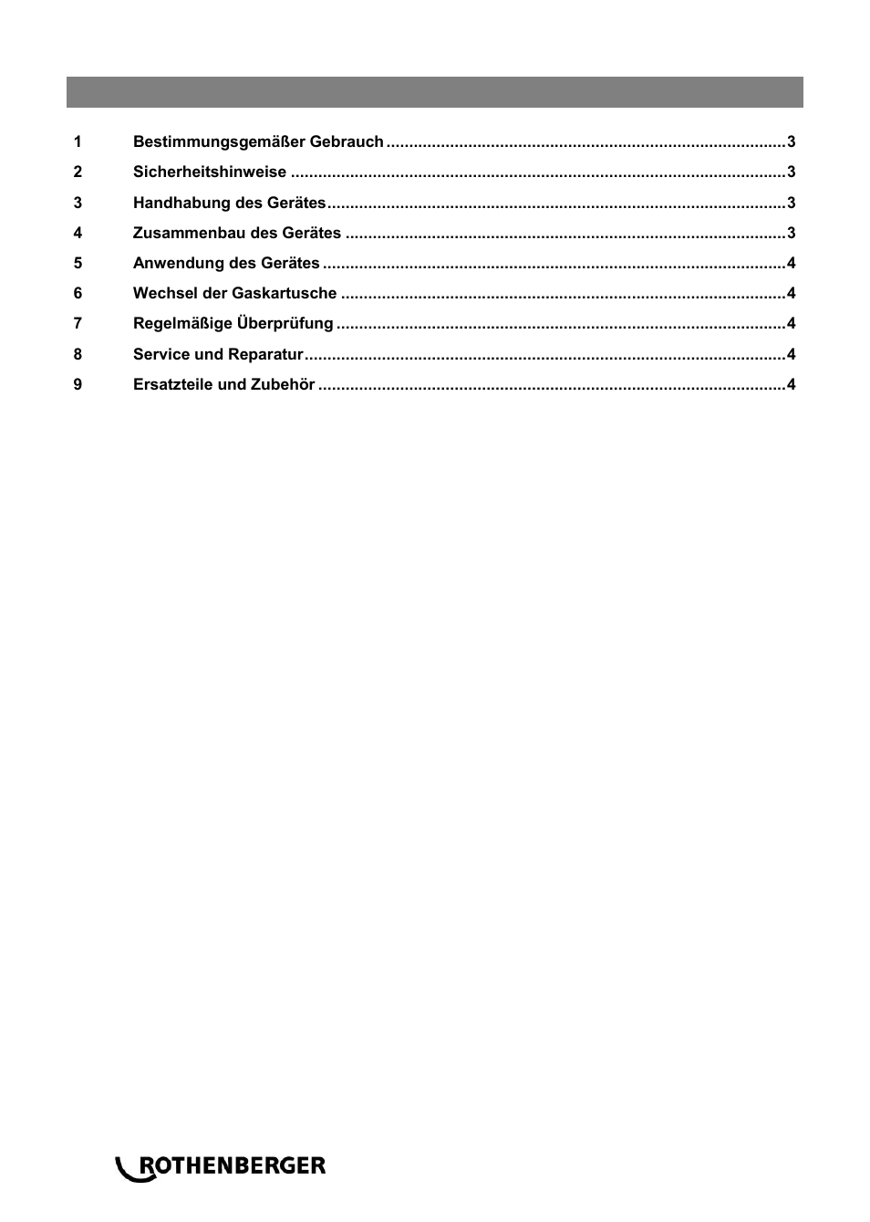 Ba_multi mobile_0614 de, Inhalt seite | ROTHENBERGER MULTI MOBILE Set User Manual | Page 6 / 40