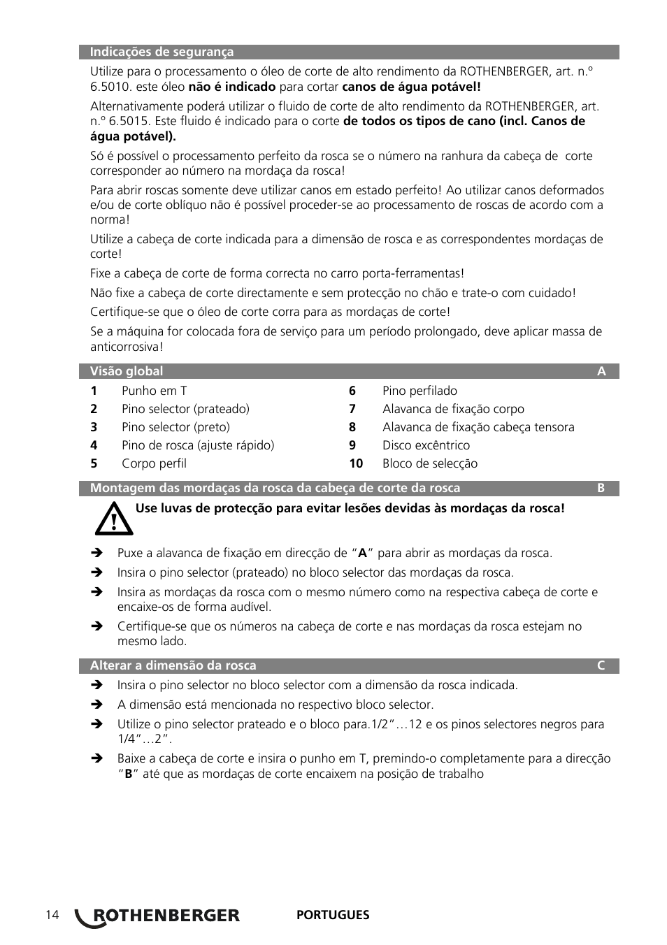 ROTHENBERGER Präzisions-Gewindeschneidköpfe Automatik Schneidköpfe User Manual | Page 16 / 28