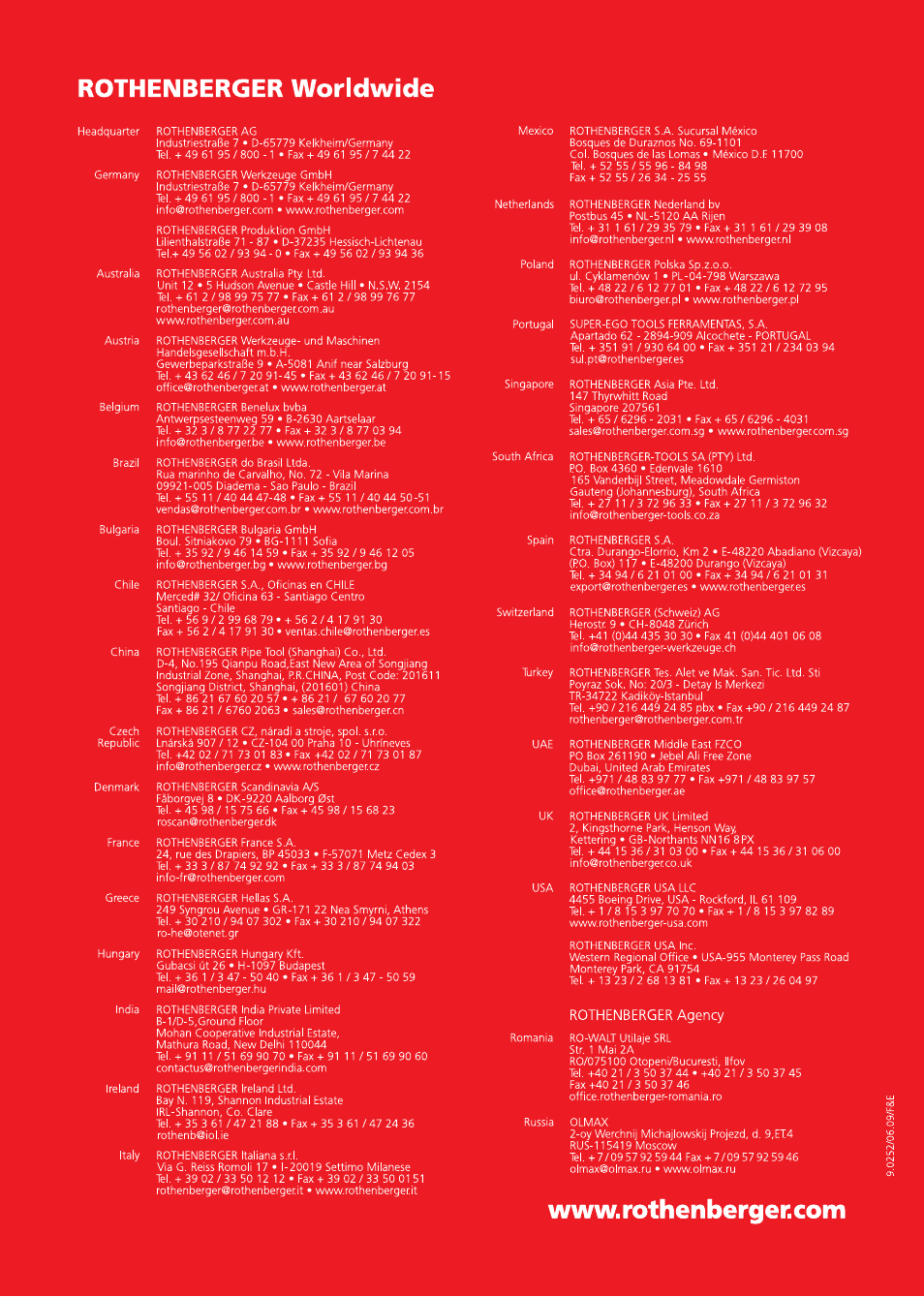 Seite8 | ROTHENBERGER Präzisions-Gewindeschneidköpfe Automatik Schneidköpfe User Manual | Page 28 / 28