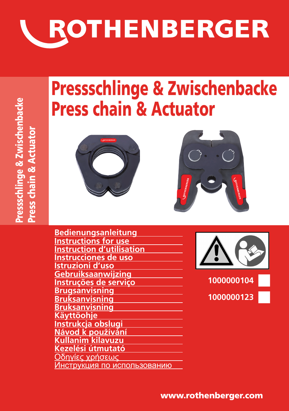 ROTHENBERGER Pressschlingen Standard User Manual | 24 pages