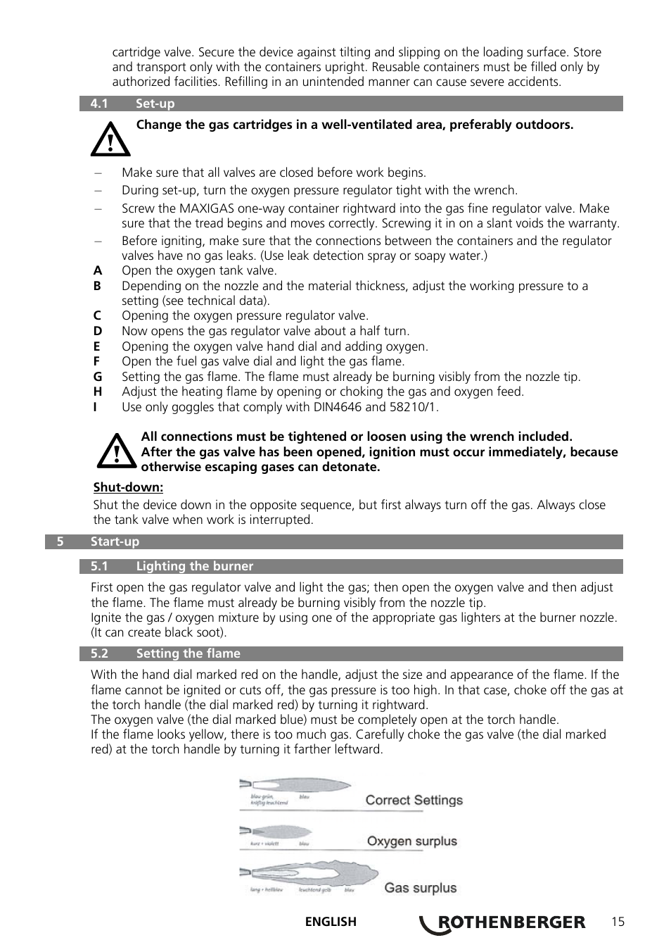 ROTHENBERGER RE 17 Dreigas-Anlage AMS 5/5 User Manual | Page 19 / 80