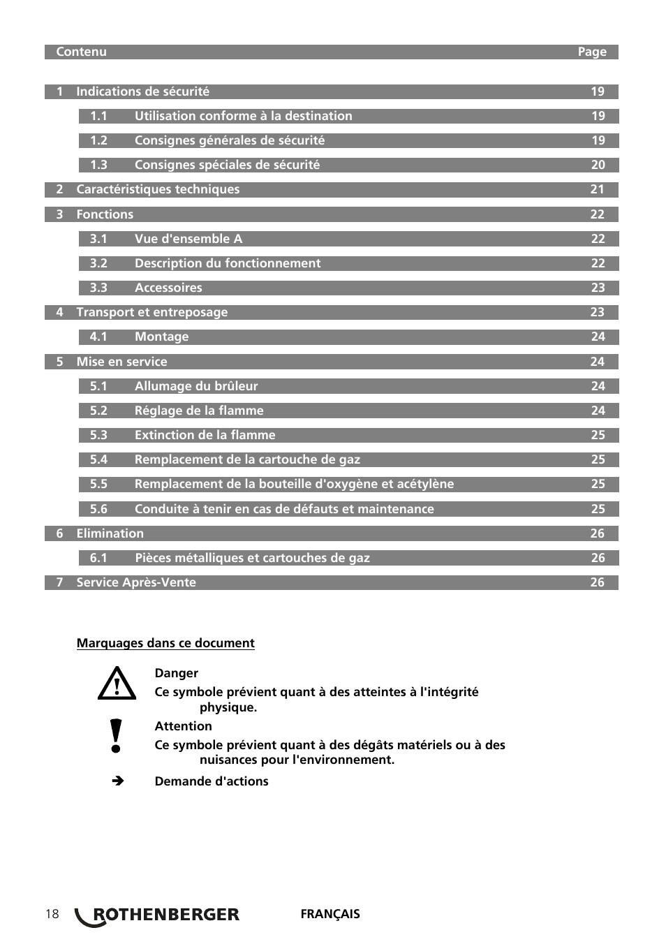 ROTHENBERGER RE 17 Dreigas-Anlage AMS 5/5 User Manual | Page 22 / 80