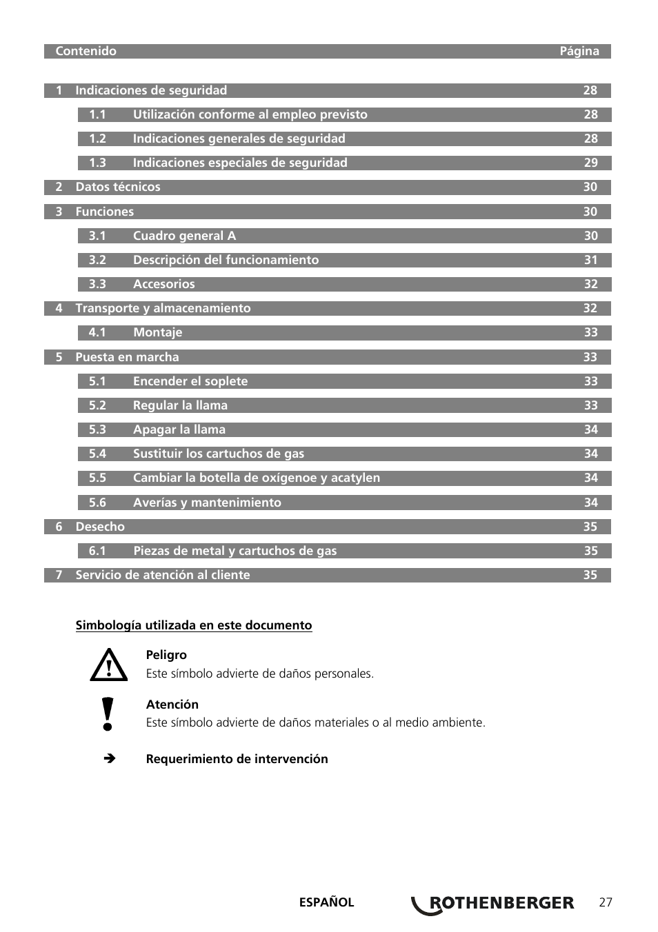 ROTHENBERGER RE 17 Dreigas-Anlage AMS 5/5 User Manual | Page 31 / 80