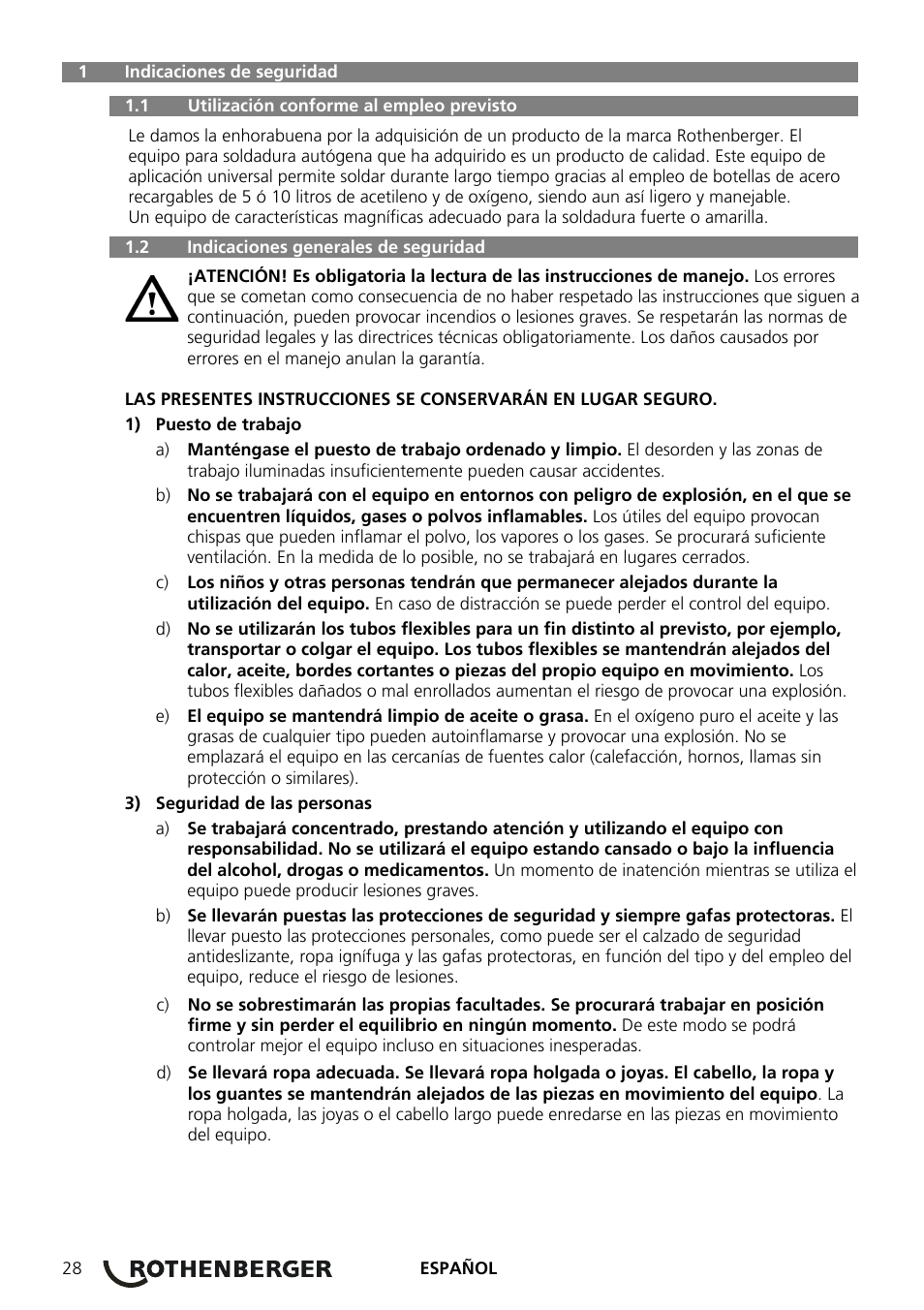 ROTHENBERGER RE 17 Dreigas-Anlage AMS 5/5 User Manual | Page 32 / 80