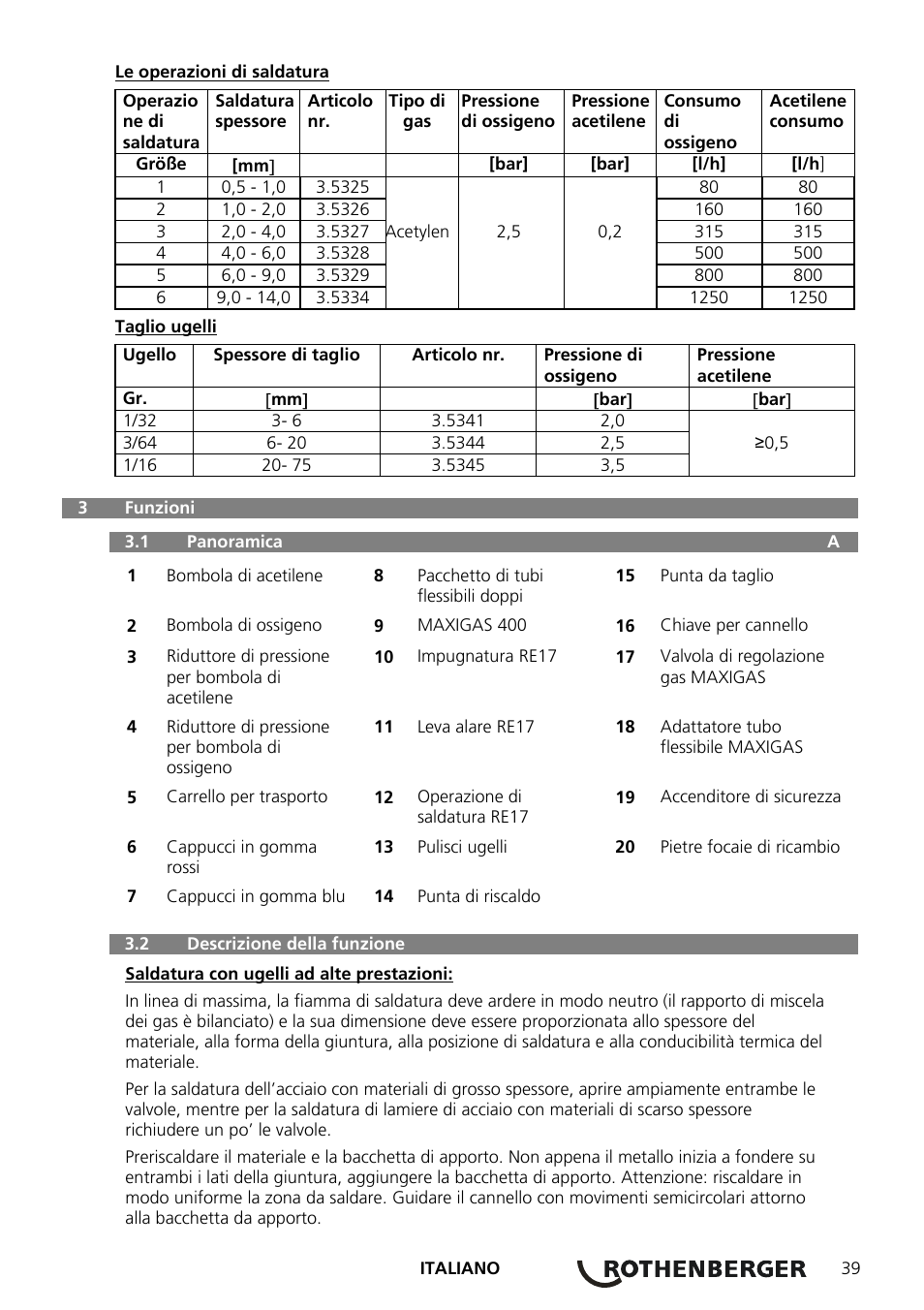 ROTHENBERGER RE 17 Dreigas-Anlage AMS 5/5 User Manual | Page 43 / 80