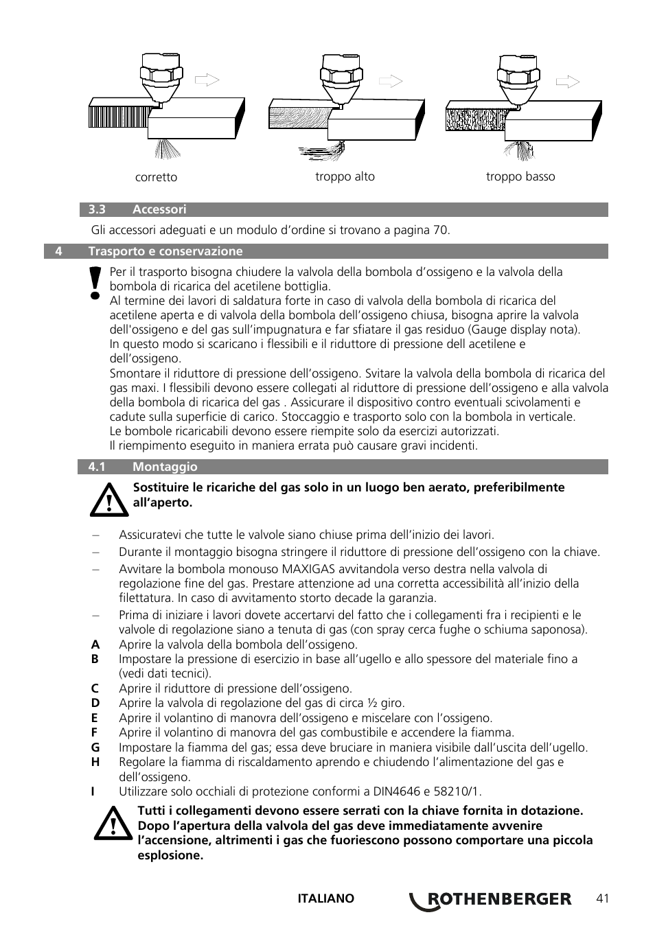 ROTHENBERGER RE 17 Dreigas-Anlage AMS 5/5 User Manual | Page 45 / 80