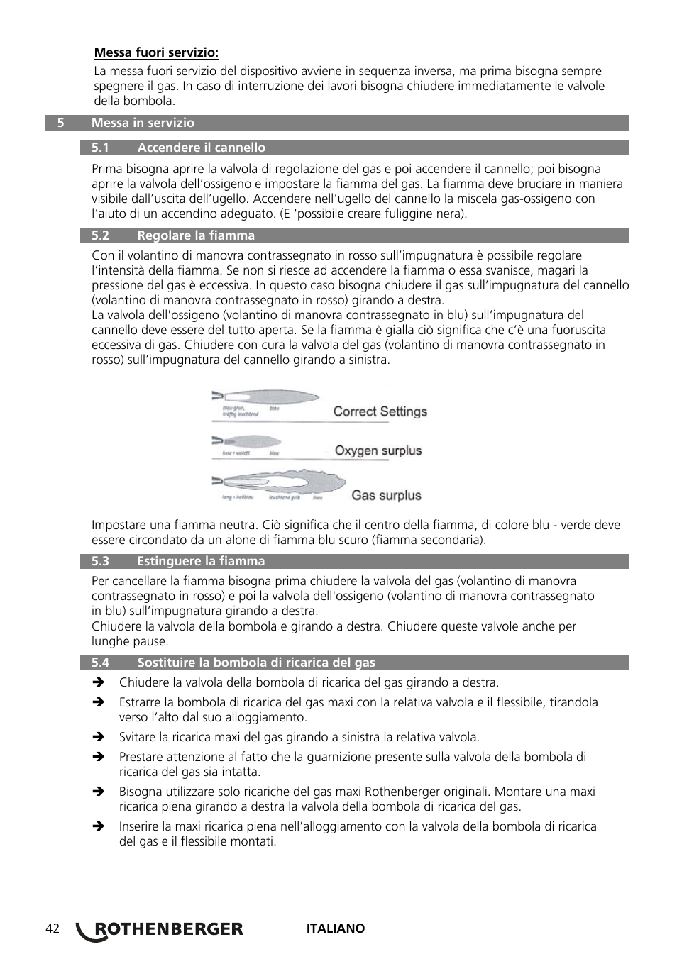 ROTHENBERGER RE 17 Dreigas-Anlage AMS 5/5 User Manual | Page 46 / 80