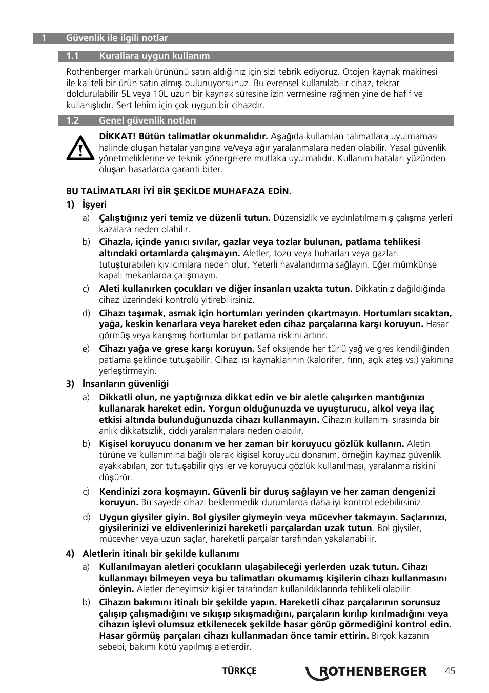 ROTHENBERGER RE 17 Dreigas-Anlage AMS 5/5 User Manual | Page 49 / 80