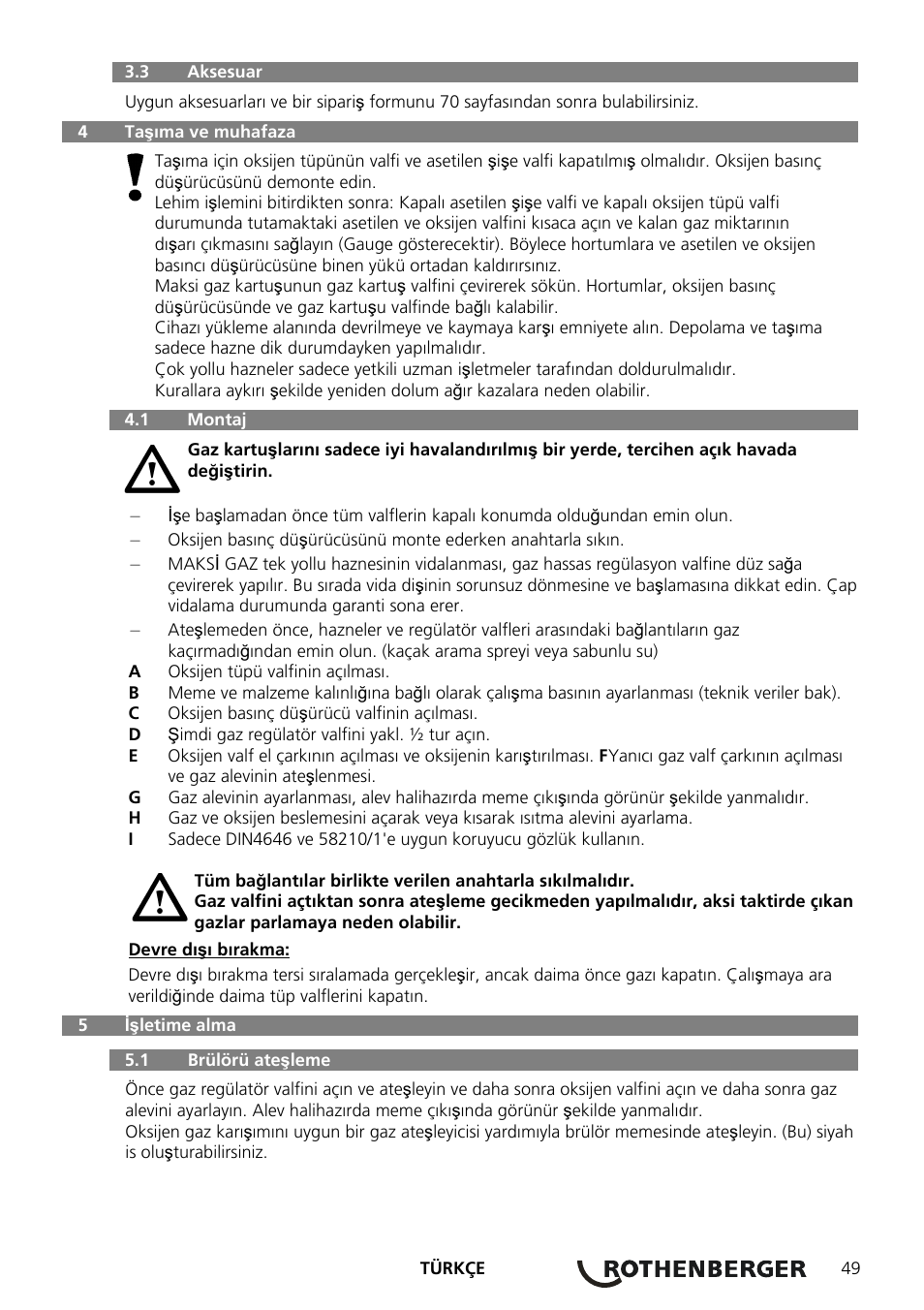 ROTHENBERGER RE 17 Dreigas-Anlage AMS 5/5 User Manual | Page 53 / 80