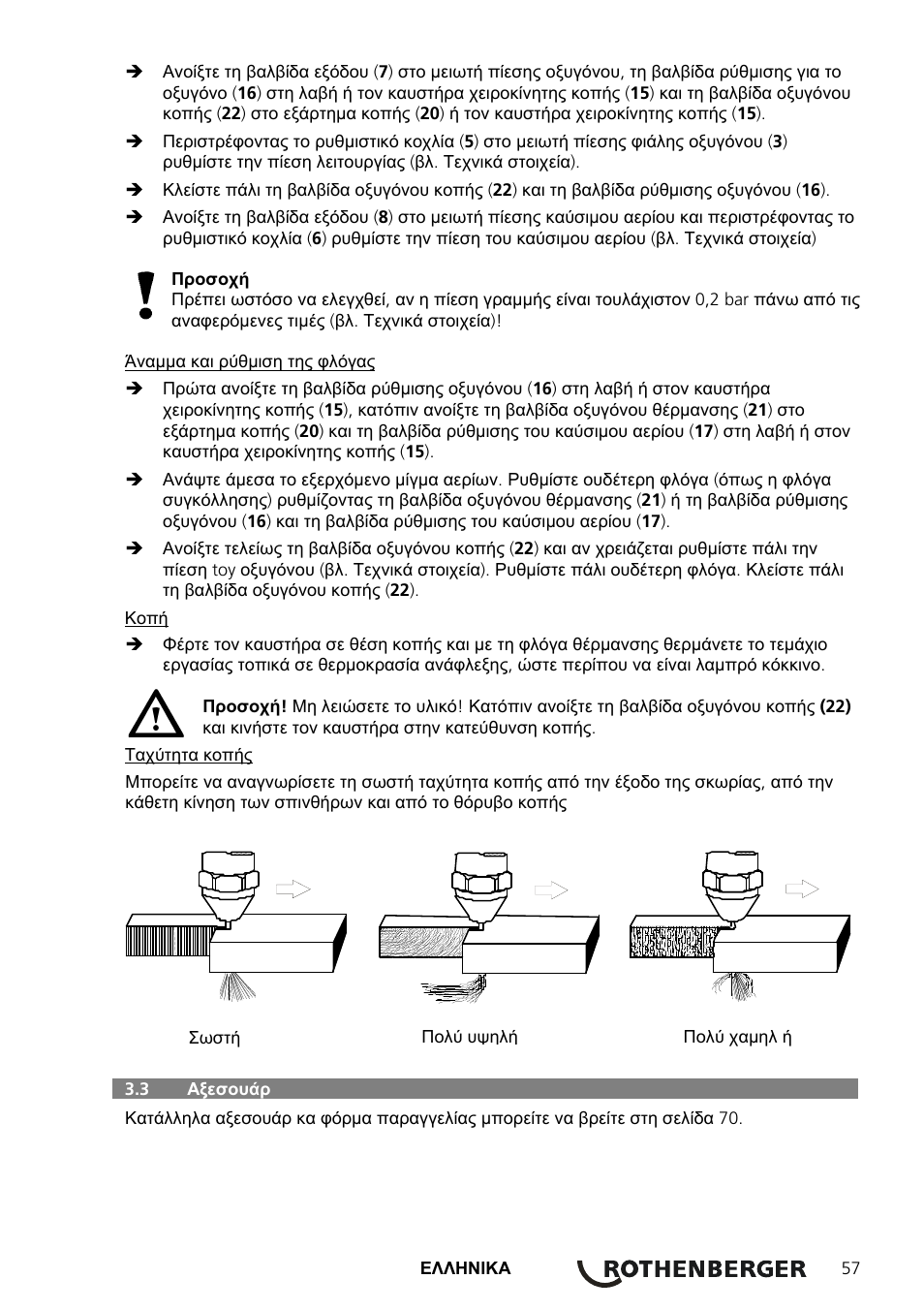 ROTHENBERGER RE 17 Dreigas-Anlage AMS 5/5 User Manual | Page 61 / 80