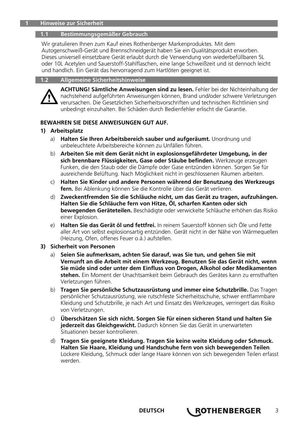 ROTHENBERGER RE 17 Dreigas-Anlage AMS 5/5 User Manual | Page 7 / 80