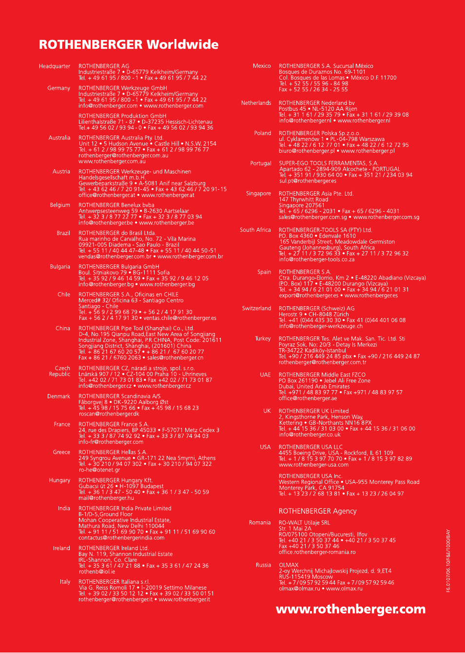 Seite12 | ROTHENBERGER RE 17 Dreigas-Anlage AMS 5/5 User Manual | Page 80 / 80