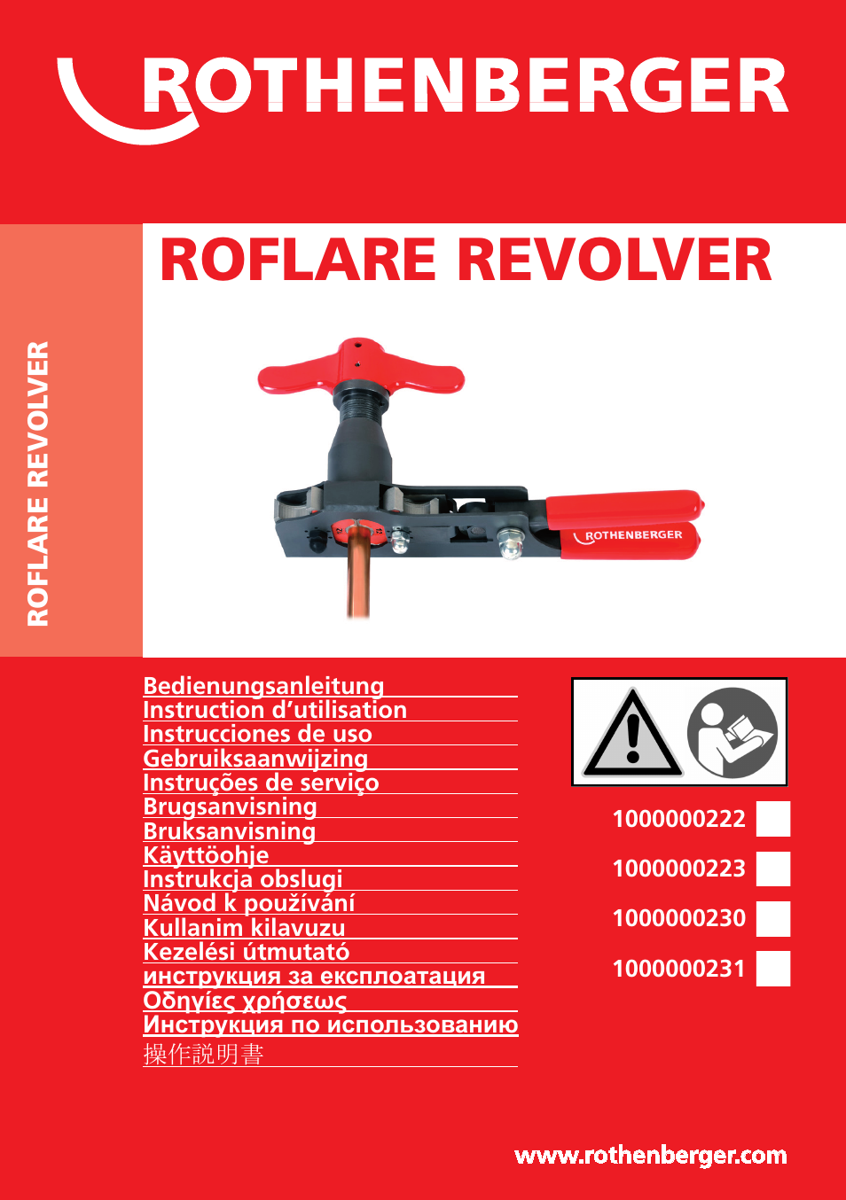 ROTHENBERGER ROFLARE REVOLVER User Manual | 20 pages