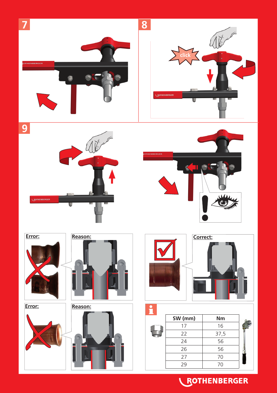 ROTHENBERGER ROFLARE REVOLVER User Manual | Page 3 / 20